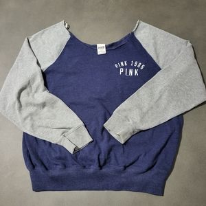 Pink Victoria's Secret Large Sweater Blue Grey